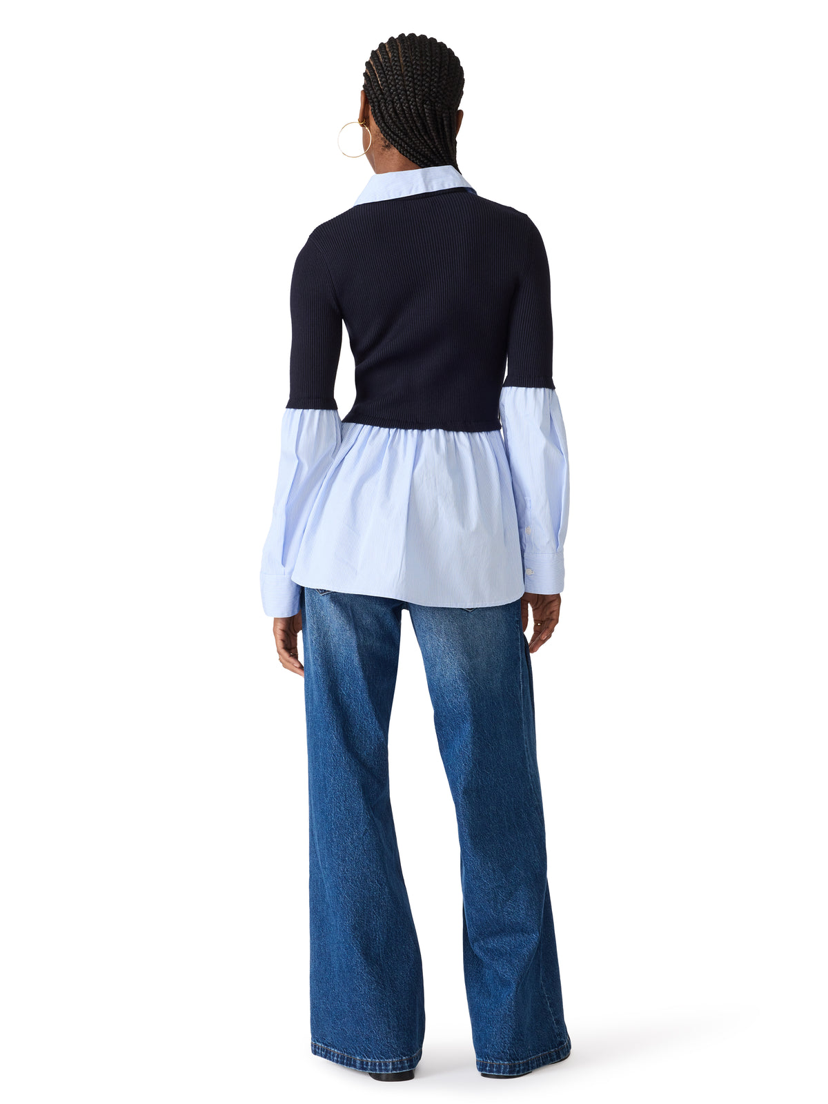 Steve Madden Lenny Knit Top - Midnight-Hand In Pocket