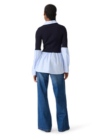 Steve Madden Lenny Knit Top - Midnight-Hand In Pocket