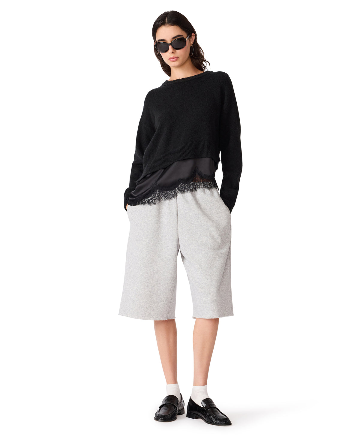 Steve Madden Aries Sweater - Black-Hand In Pocket
