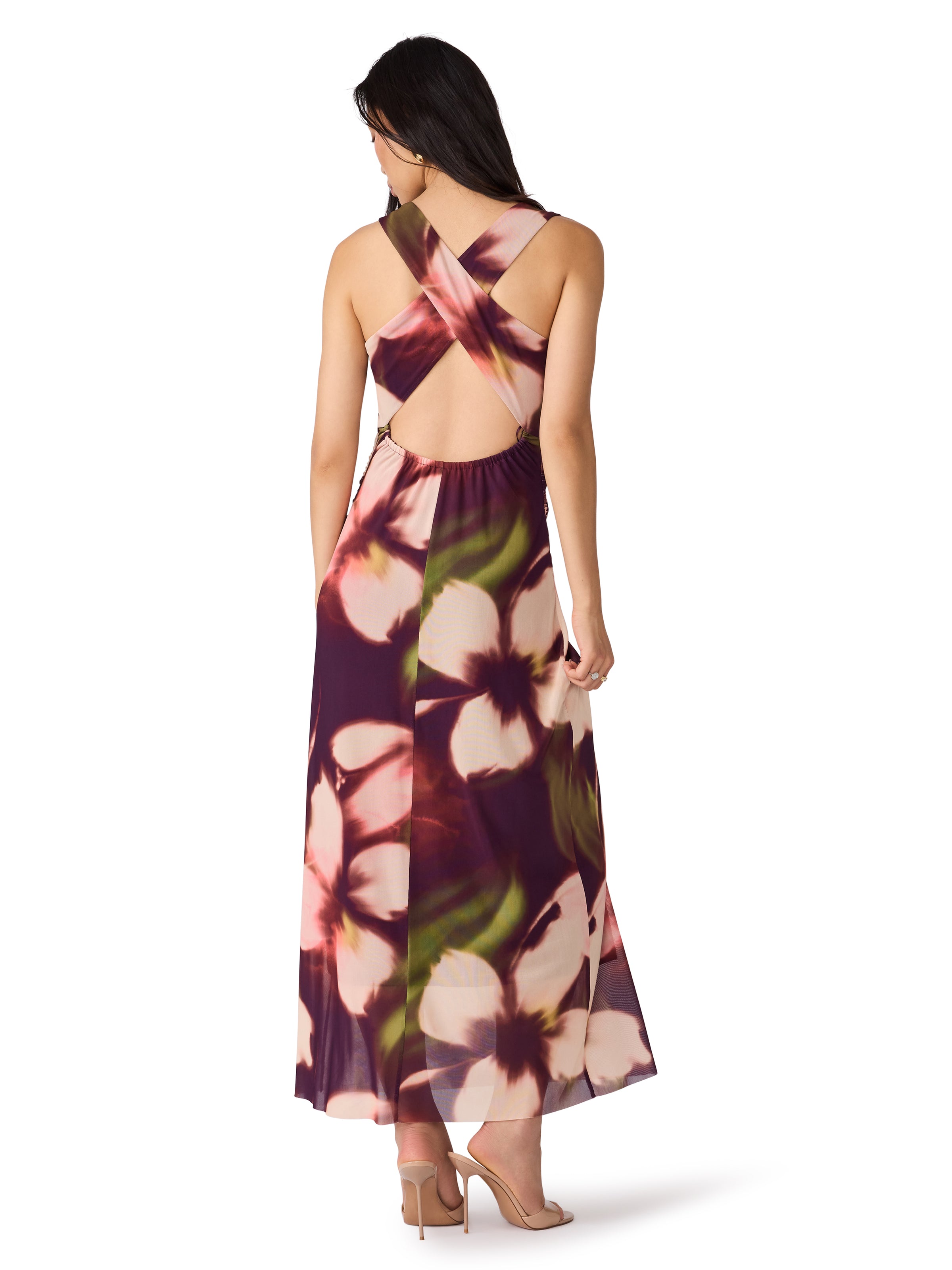 Steve Madden Rylen Dress - Blurry Floral-Hand In Pocket