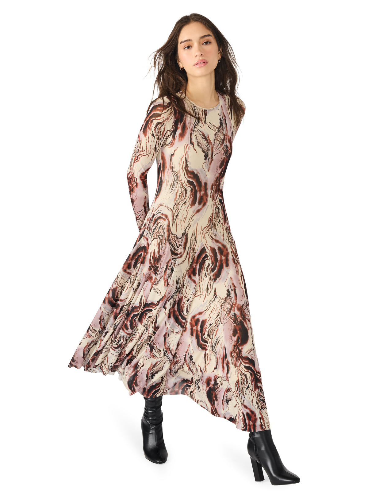 Steve Madden Leona Dress- Cobblestone-Hand In Pocket
