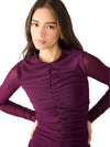 Steve Madden Kiara Dress- Beet-Hand In Pocket