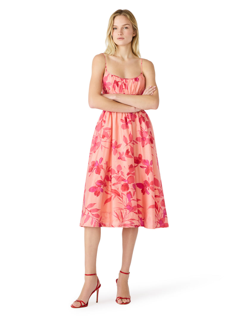 Steve Madden Gwen Dress- Burnt Coral-Hand In Pocket