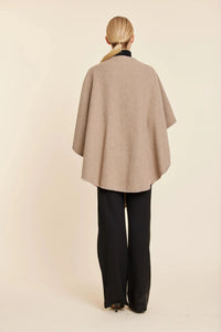 Dolce Cabo Knit Wrap - Taupe-Hand In Pocket