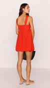 MINKPINK Scarlett Bubble Mini Dress - Flame Red-Hand In Pocket