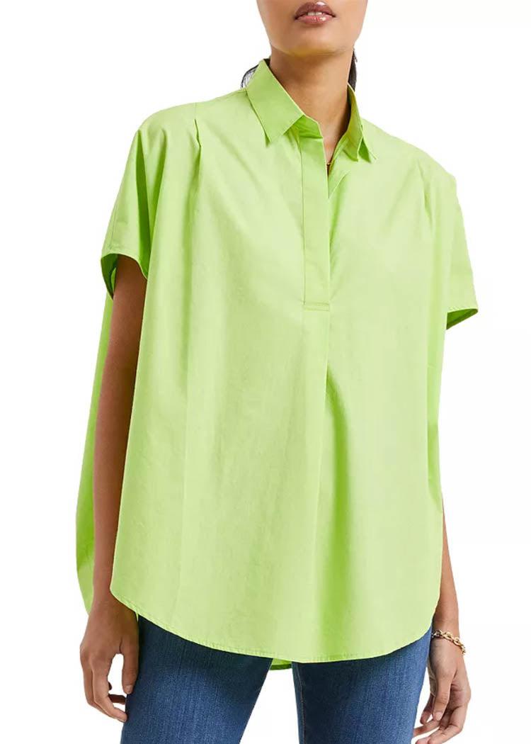 Rhodes Poplin Popover Shirt-Hand In Pocket