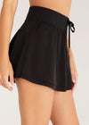 Mila Sporty Tiered Skirt - Black-Hand In Pocket