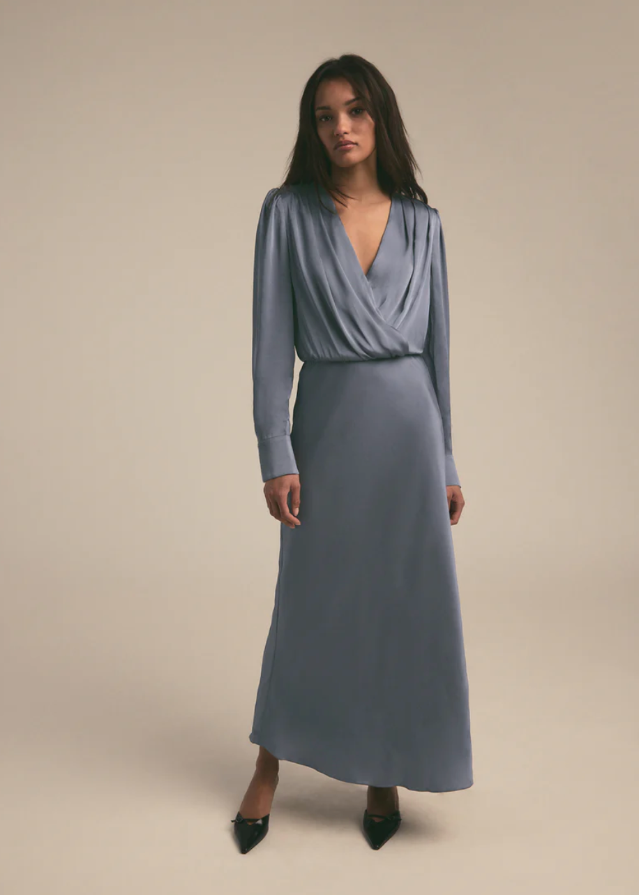 Favorite Daughter Nita Dress- Dark Slate- FD Trunk Show-Hand In Pocket