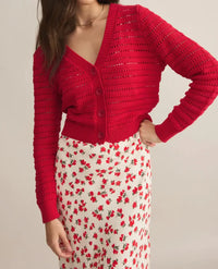 Z Supply Romance Cardigan - Cherry ***FINAL SALE***-Hand In Pocket