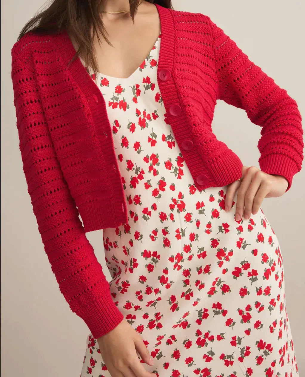 Z Supply Romance Cardigan - Cherry ***FINAL SALE***-Hand In Pocket