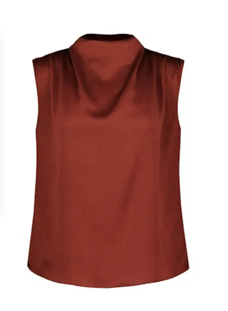 Bishop + Young Beckette Plisse Top- Sienna-Hand In Pocket