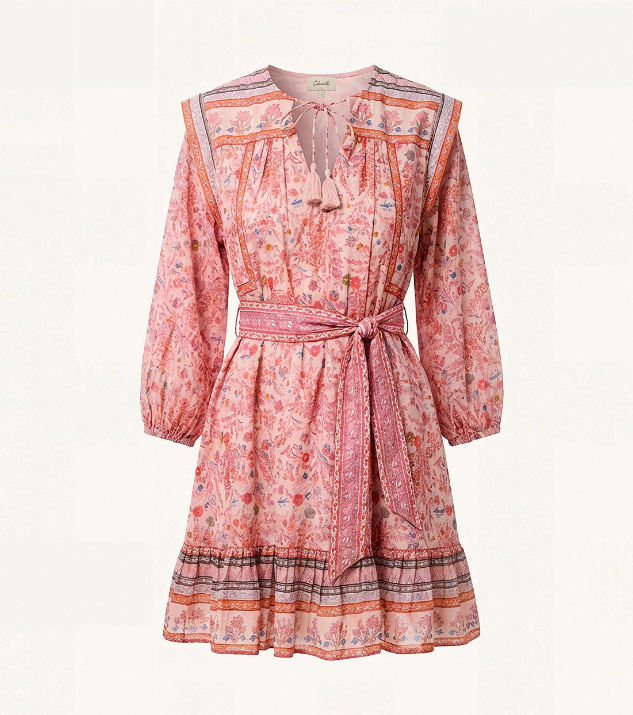 Cleobella Frieda Mini Dress - Dahlia Print-Hand In Pocket