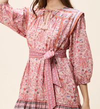 Cleobella Frieda Mini Dress - Dahlia Print-Hand In Pocket