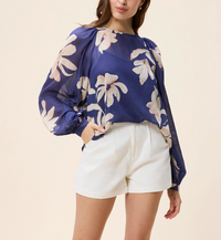 Cleobella Mimi Top - Sella Print-Hand In Pocket