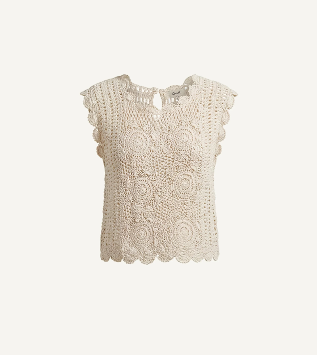 Cleobella Astra Top - Parchment-Hand In Pocket