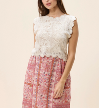 Cleobella Astra Top - Parchment-Hand In Pocket