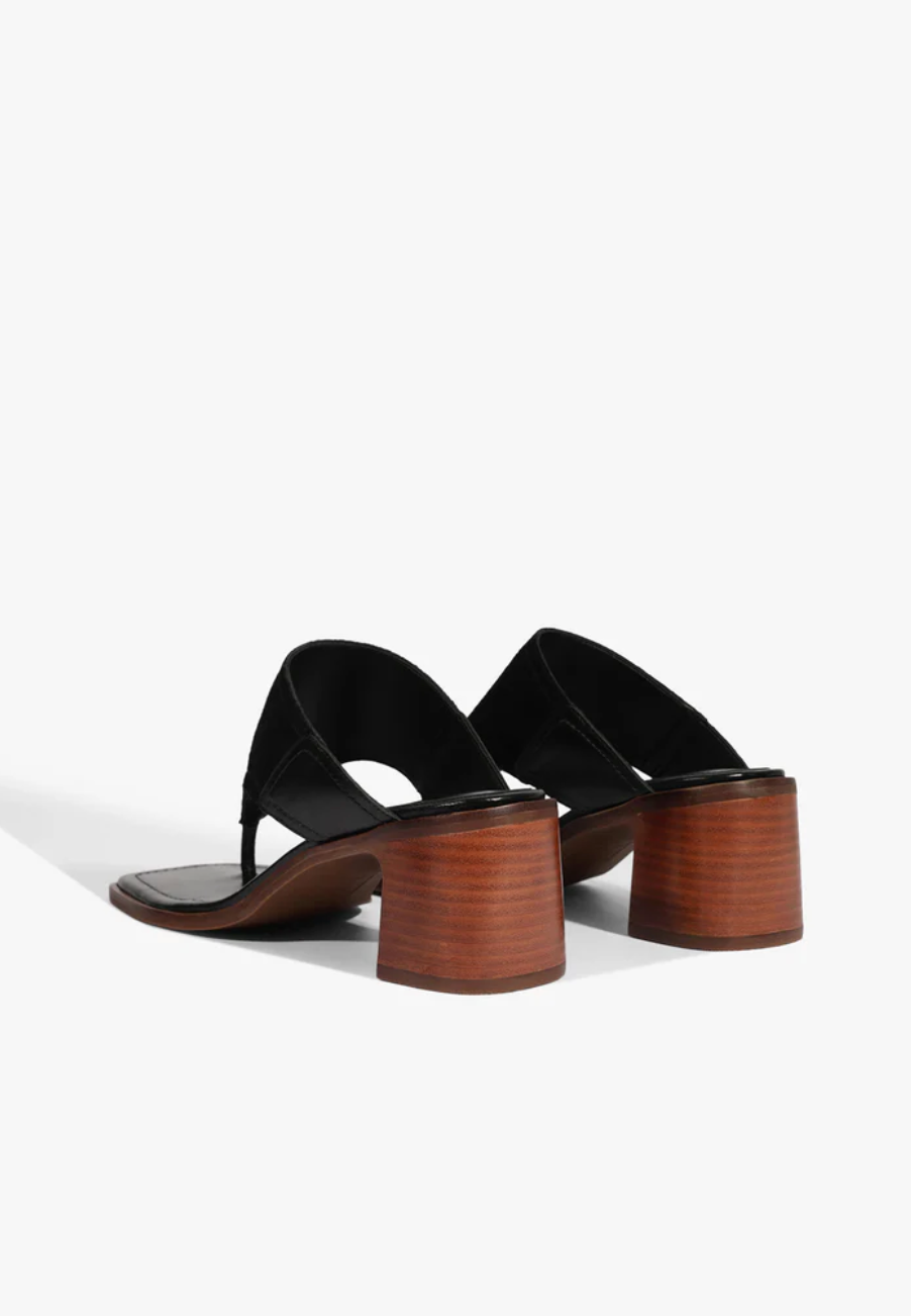 Schutz Sage Wedge - Black-Hand In Pocket