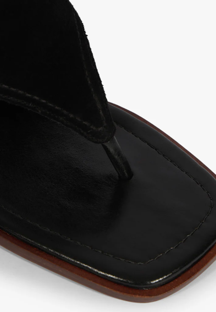 Schutz Sage Wedge - Black-Hand In Pocket