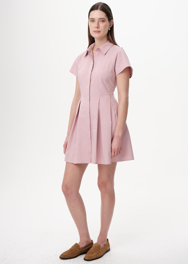 Exquise Lexay Dress - Pink-Hand In Pocket