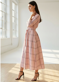 Exquise Peonyora Dress - Multi Color-Hand In Pocket