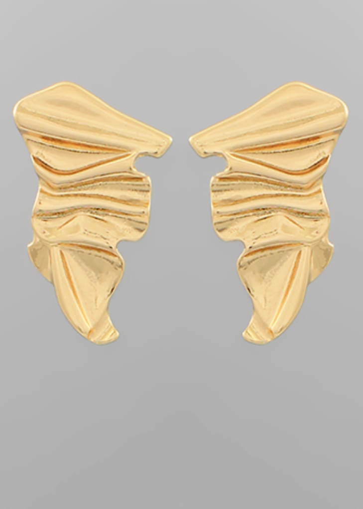 Zia Geo Metal Earrings-Hand In Pocket