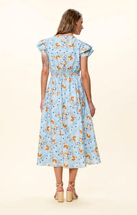 Cleobella Sveva Midi Dress - Vespara Print-Hand In Pocket