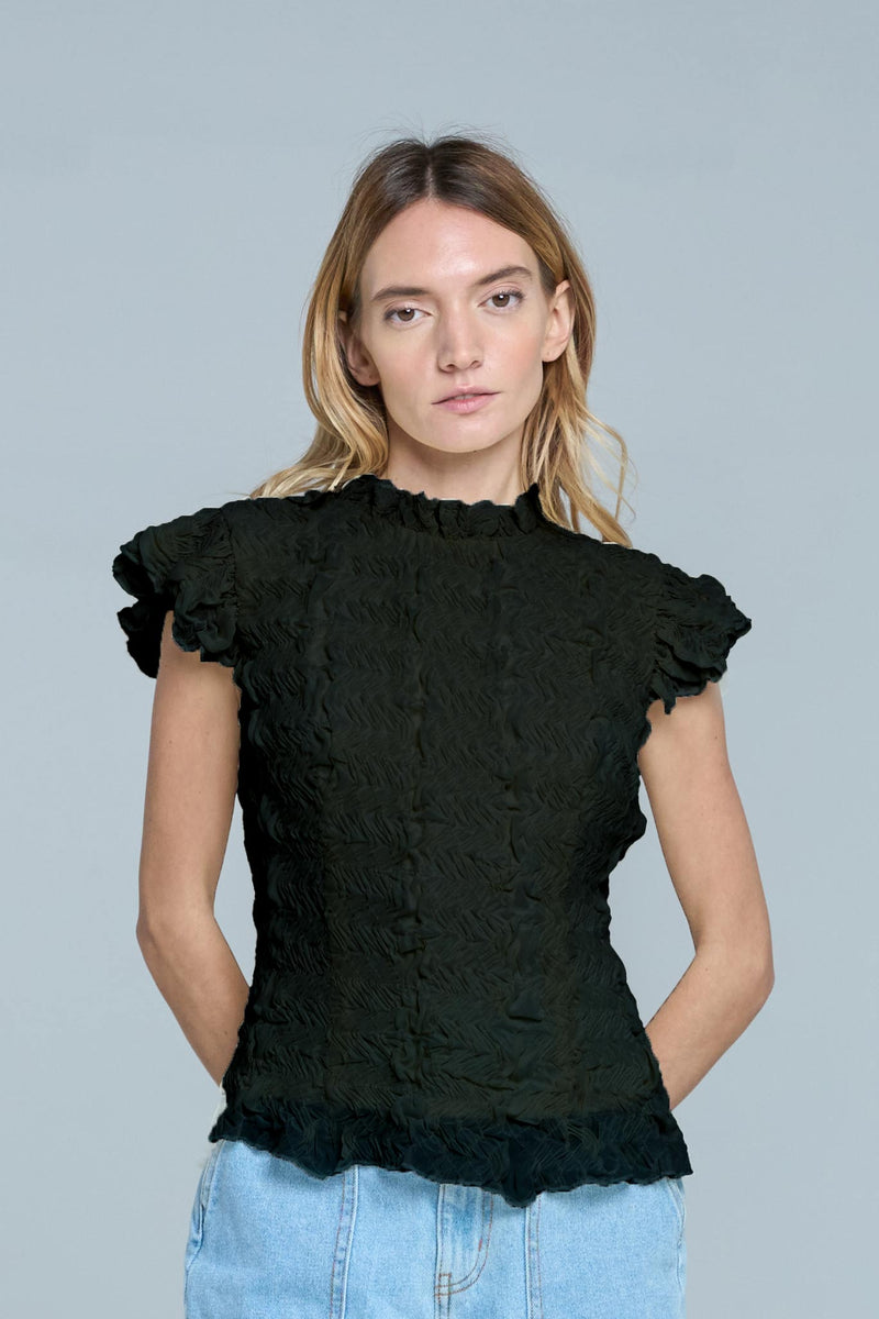 Ciebon Laryna Knit Top - Black-Hand In Pocket