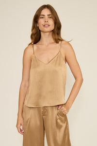 Lucy Paris Clement Tank Top - Taupe-Hand In Pocket