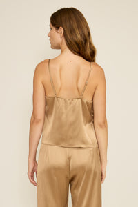 Lucy Paris Clement Tank Top - Taupe-Hand In Pocket