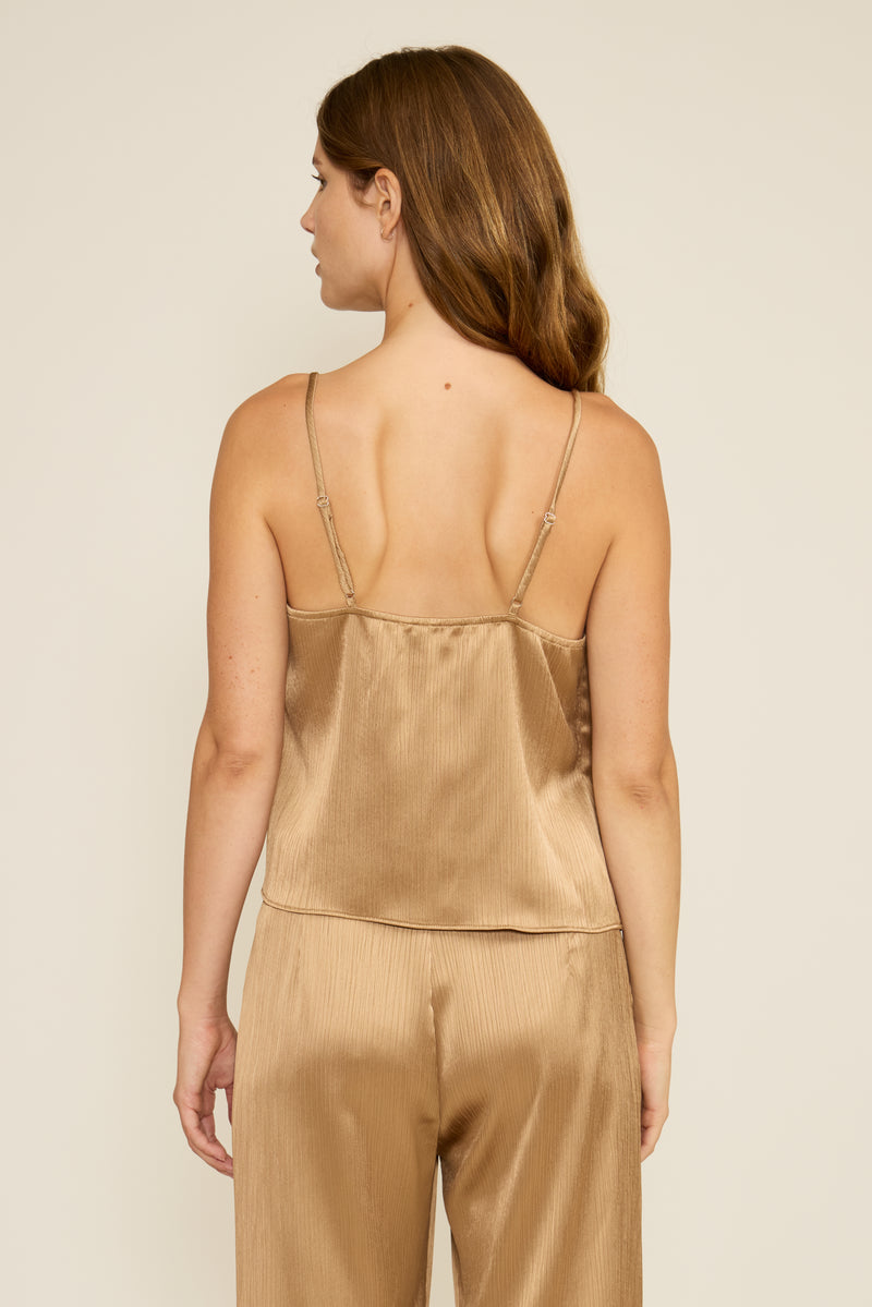 Lucy Paris Clement Tank Top - Taupe-Hand In Pocket