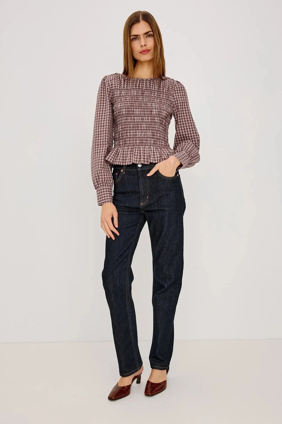 Rails Tabi Top - Rust Rose-Hand In Pocket