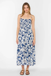 Velvet Heart Tanella Maxi Dress - Blue Jacobean-Hand In Pocket
