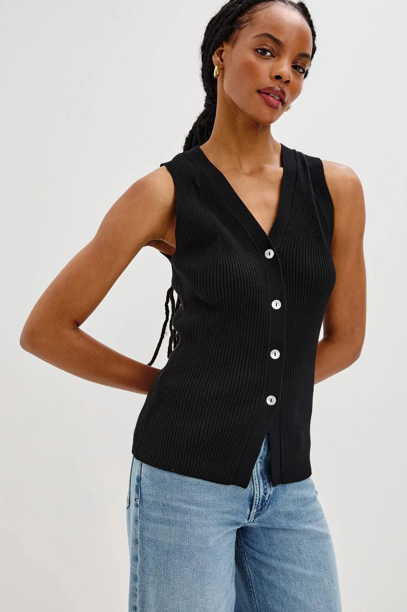 Rails Tatia Vest- Black-Hand In Pocket