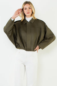 THML Sadie Suede Jacket - Green
