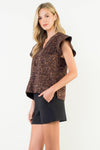 THML Mahale Animal Print Top-Hand In Pocket