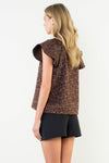 THML Mahale Animal Print Top-Hand In Pocket