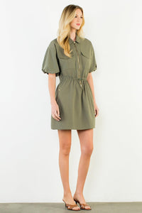 THML Sloane Dress - Vine-Hand In Pocket