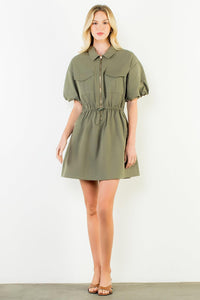 THML Sloane Dress - Vine-Hand In Pocket