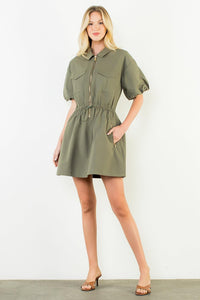 THML Sloane Dress - Vine-Hand In Pocket