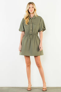 THML Sloane Dress - Vine-Hand In Pocket