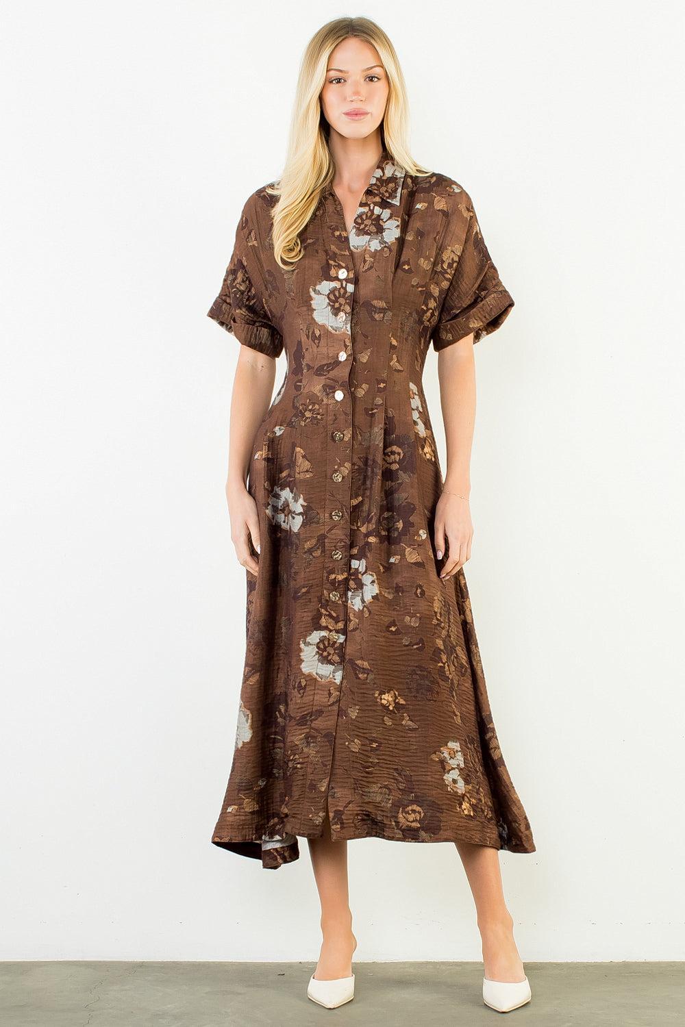 THML Parker Dress - Brown