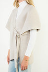 THML Casey Knit Cardigan- Cream-Hand In Pocket
