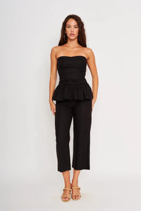 DRA Moonstone Strapless Top - Black-Hand In Pocket