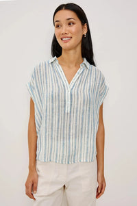 Rails Tuscany Top - Windward Stripe-Hand In Pocket