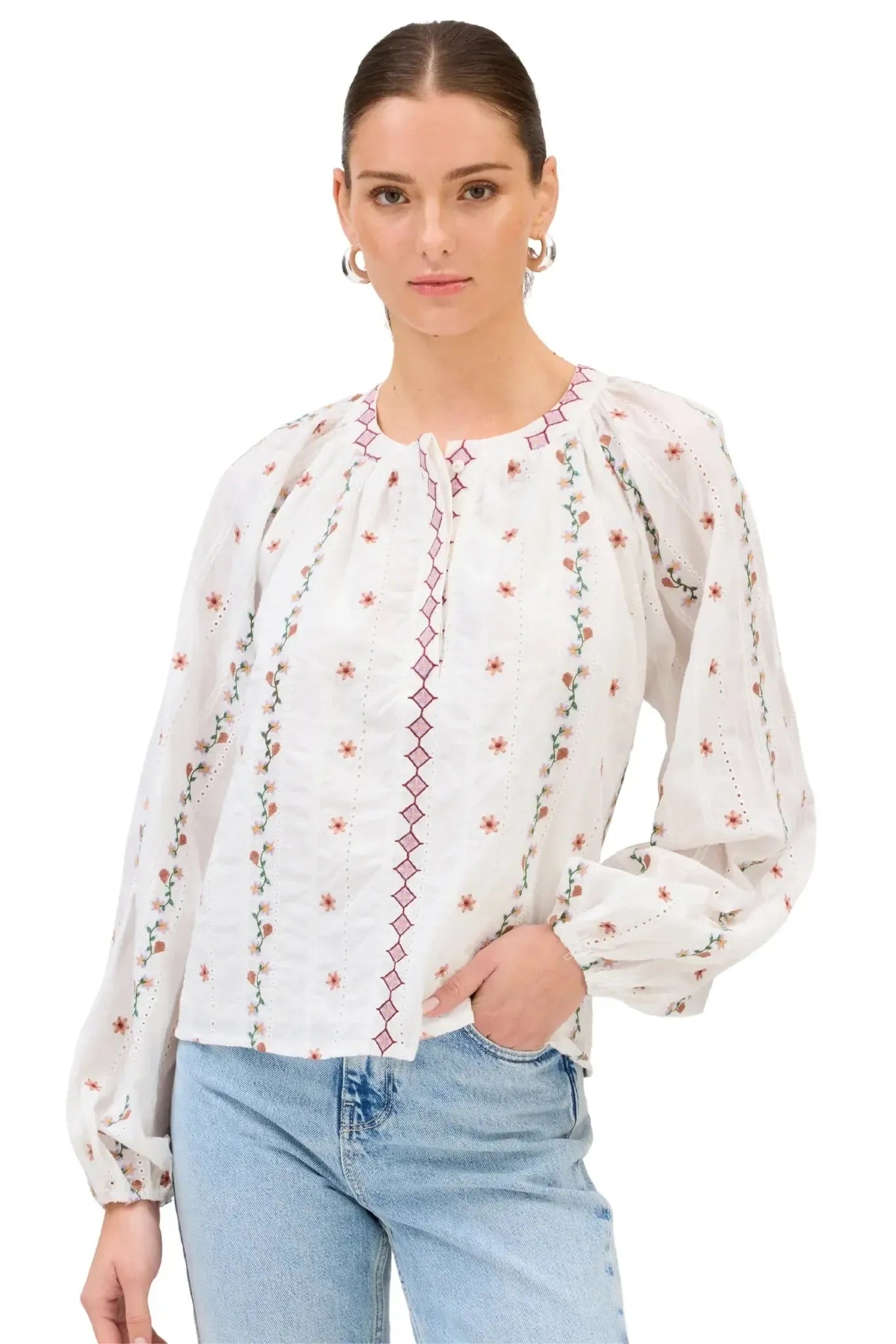 Allison Theodore Blouse-Hand In Pocket