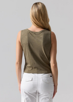 Sanctuary Twisted Tank - Burnt Olive-Hand In Pocket
