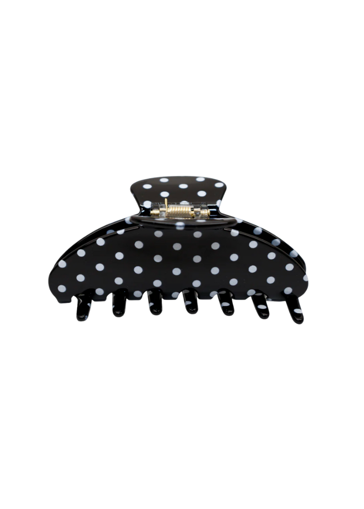 Big Effing Claw Clip - Noir Polka Dot-Hand In Pocket