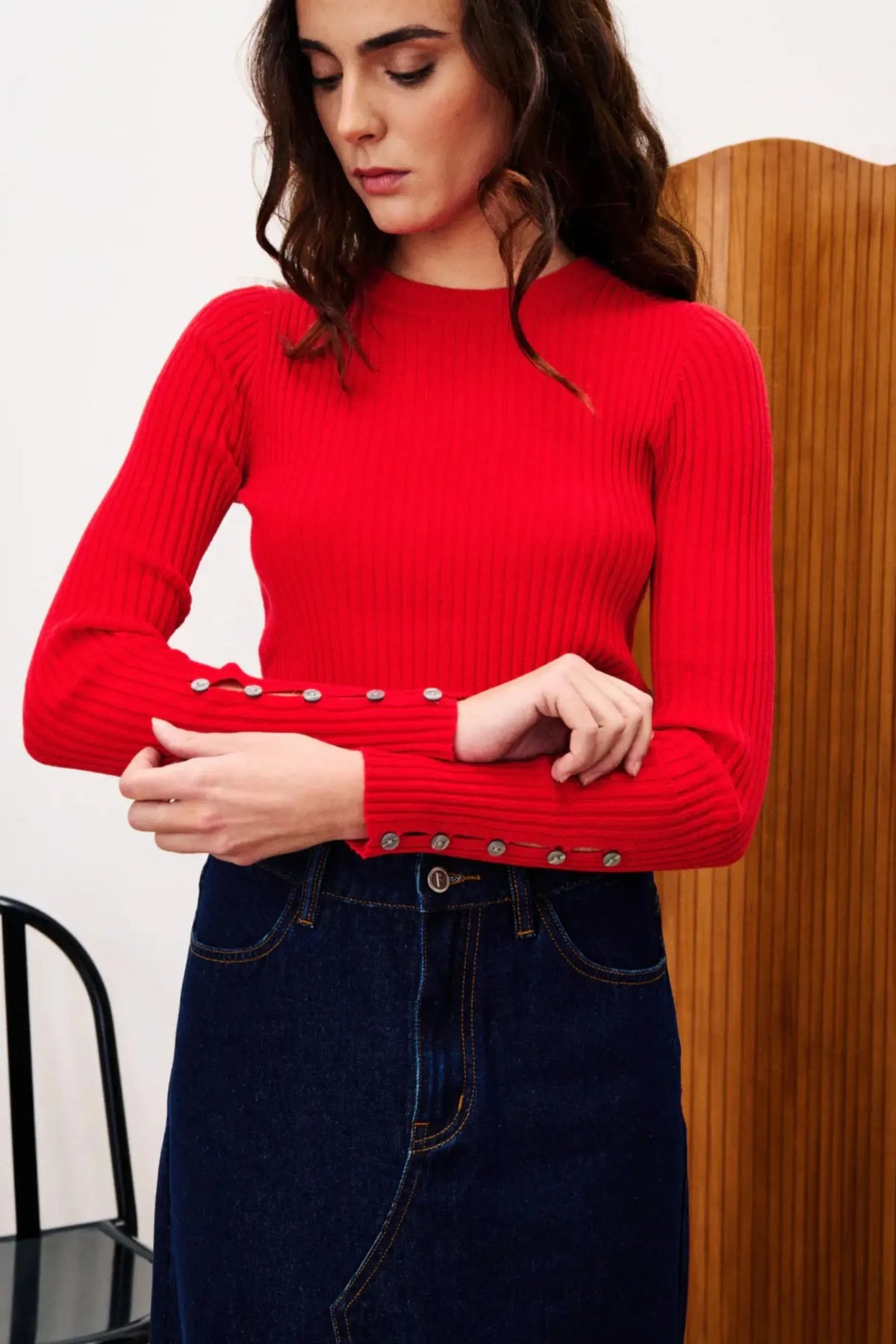 FRNCH Amaryllis Top- Rouge-Hand In Pocket