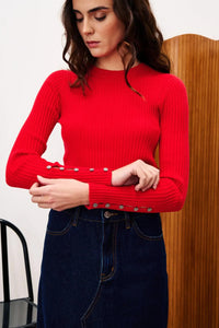 FRNCH Amaryllis Top- Rouge-Hand In Pocket