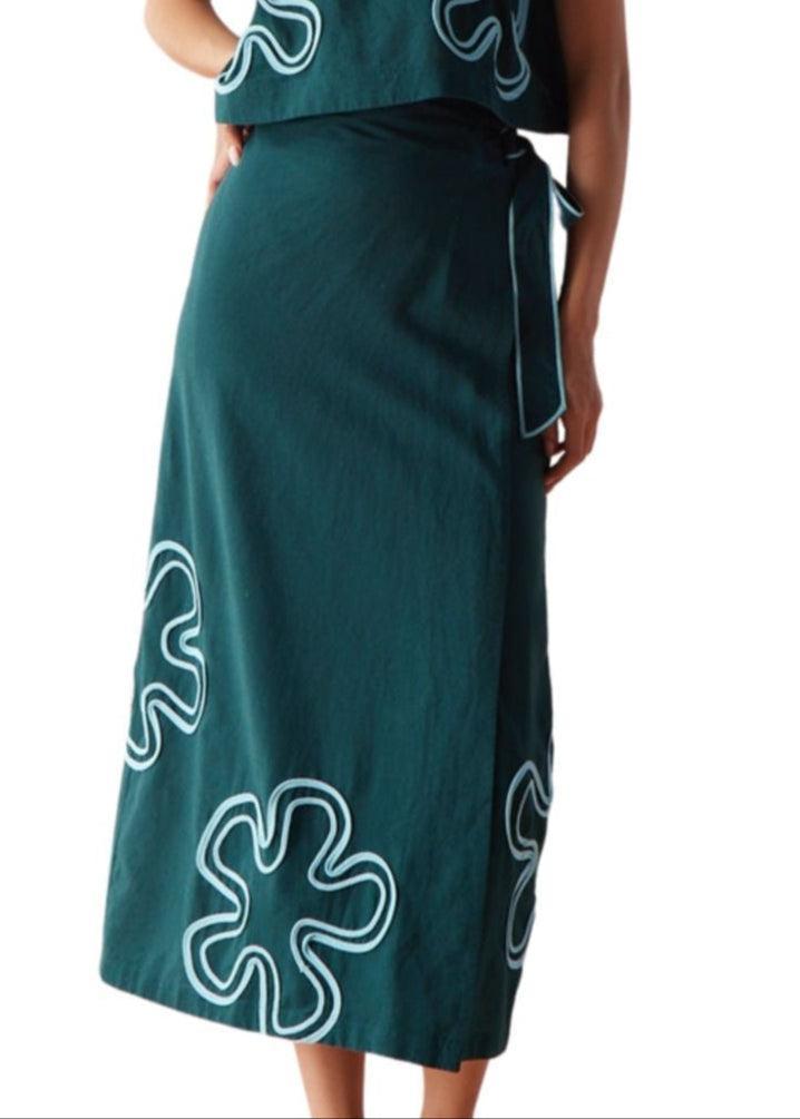 Omika Sammie Midi Skirt- Dragonfly-Hand In Pocket
